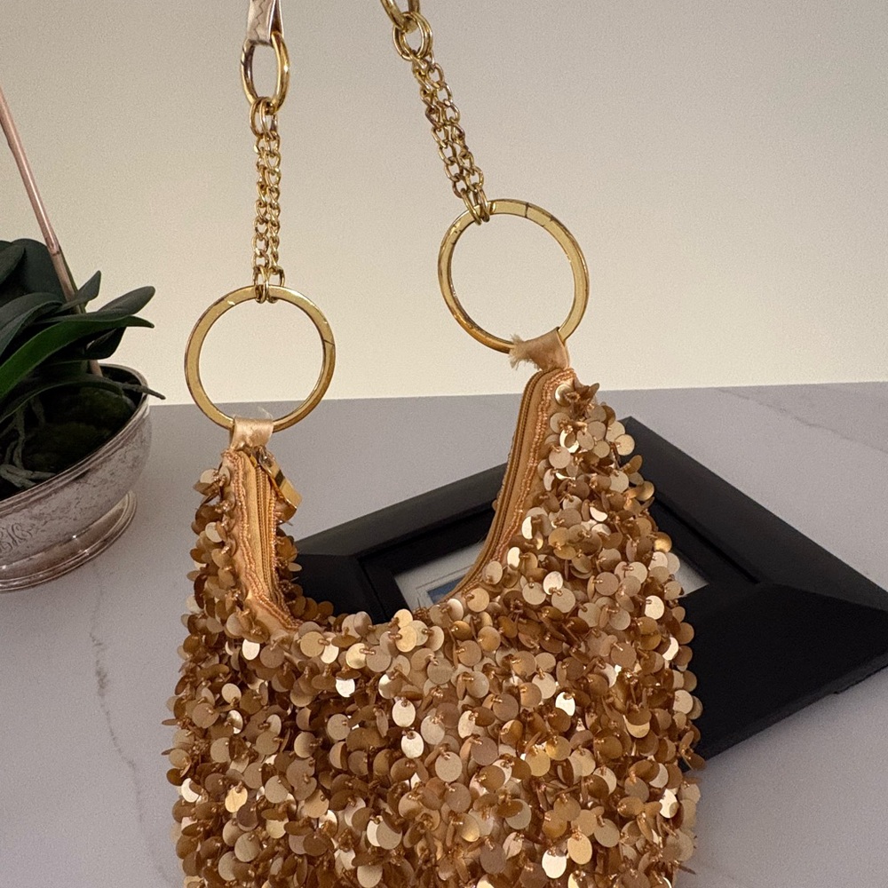 Evening Bags (2ea) Retro Fun,  Sparkly, Gold,